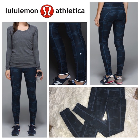lululemon athletica Pants - 🦄 Worn Once!!! RARE Lululemon Camo Oil Slick Blue